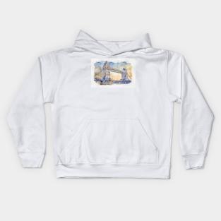 London Tower Bridge Kids Hoodie